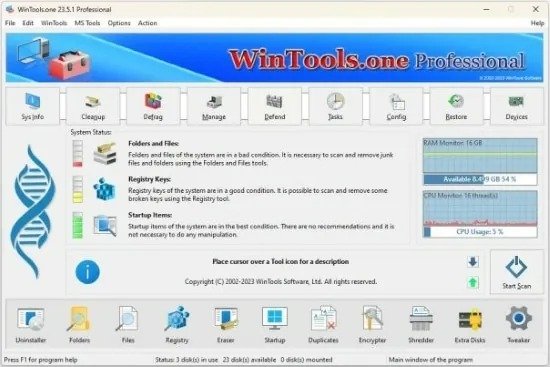 Portable WinTools.one Professional 26.3.1 Multilingual