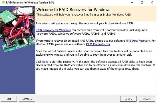 Portable Runtime RAID Recovery for Windows 4.05